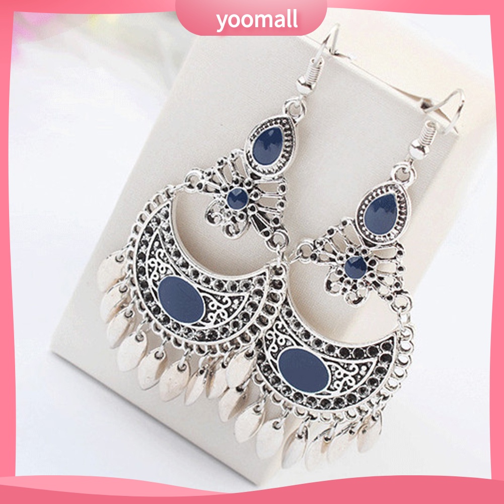 Khuyên Tai Móc Dáng Dài Phong Cách Bohemian Thời Trang