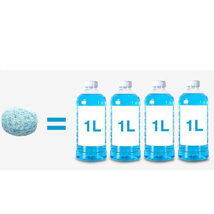 Viên sủi rửa kính ô tô,nước rửa kính ô tô xe hơi hỗ trợ tẩy sạch kính lái 100% sinh học an toàn không ăn mòn