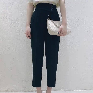 Quần Baggy Công Sở Phối 3 Cúc - QUẦN BAGGY 3 CÚC VẠT LỆCH