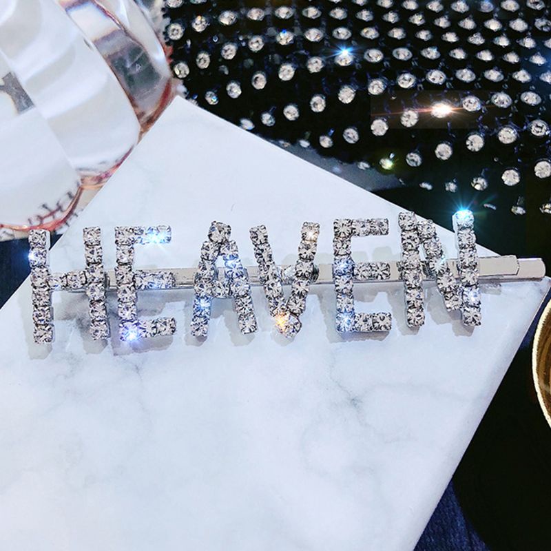 Kẹp Tóc Hình Mặt Cười Đính Đá Lấp Lánh Phong Cách Hàn Quốc