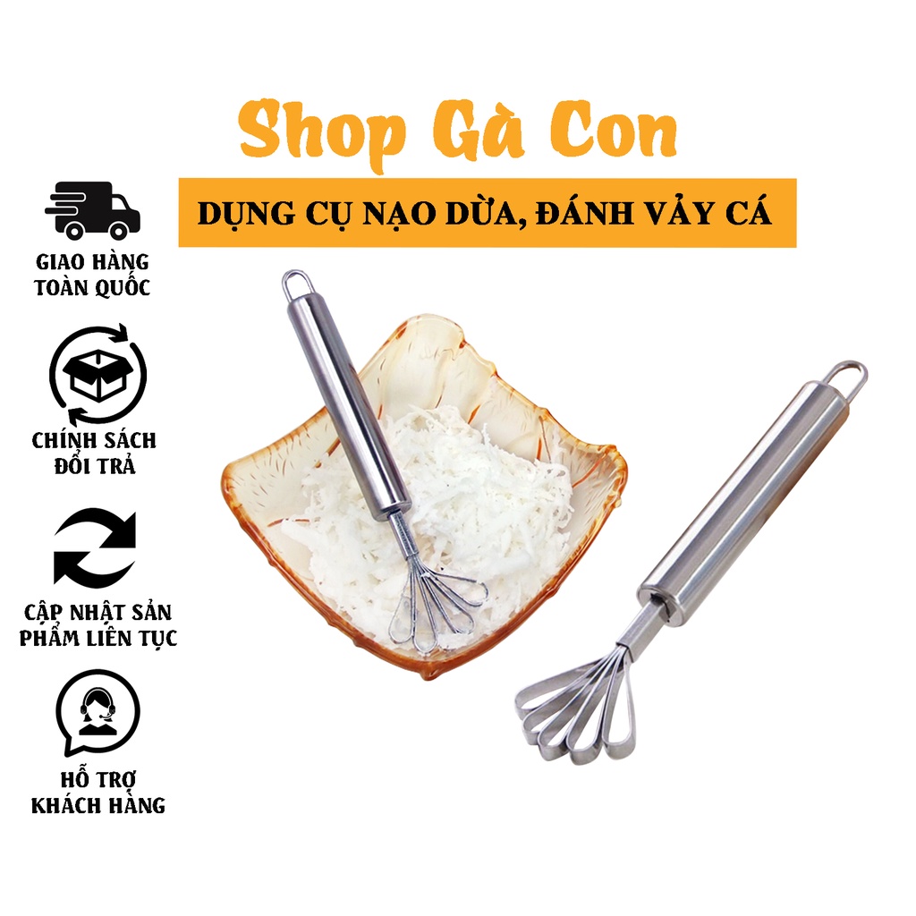 Dụng Cụ Đánh Vảy Cá, Nạo Dừa Tiện Dụng