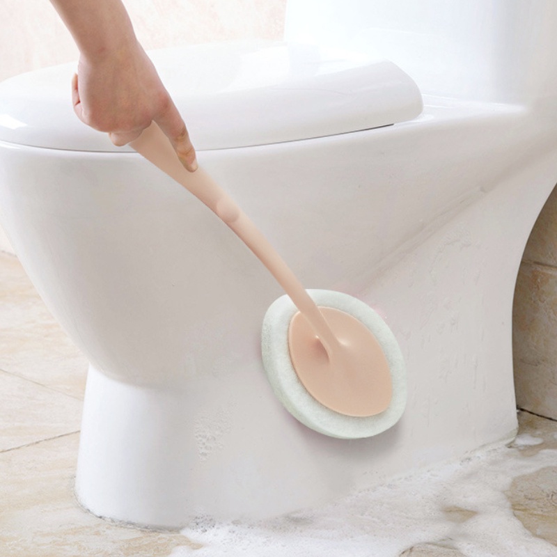 1 Miếng Bọt Biển Rửa Chén Có Tay Cầm Dài Đa Năng Tiện Dụng