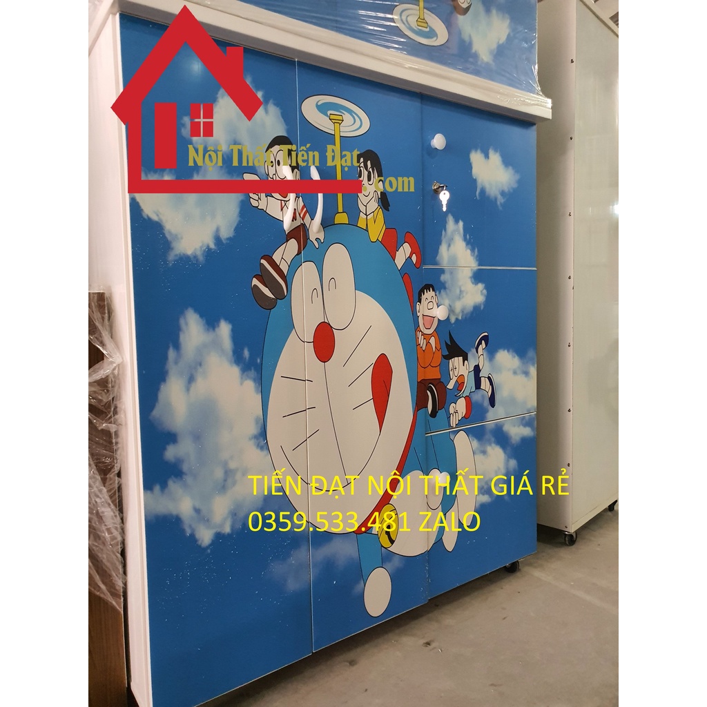 Tủ trẻ em Doremon/Hello Kitty in 3D mẫu đẹp giá xưởng MỚI 100% giao nhanh Freeship HCM