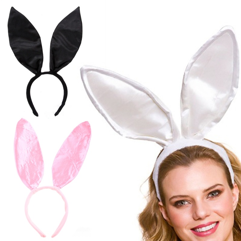 Flgo Set Băng Đô Tai Thỏ Xinh Xắn Dùng Hóa Trang Halloween