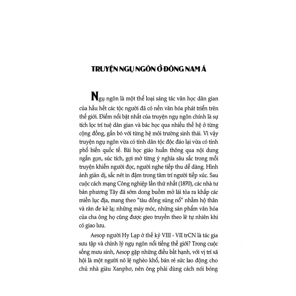 Sách - Truyện Ngụ Ngôn Đông Nam Á