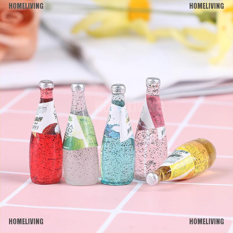 Set 5 Ly Nước Trái Cây mini Tỉ Lệ 1 / 12 Trang Trí Nhà Búp Bê