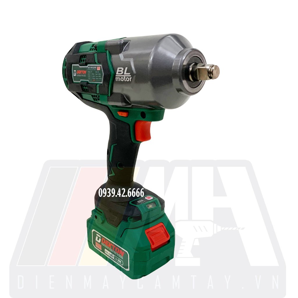 Máy Siết Bulong Dùng Pin Dekton M21-IW1200N - Motor Brushless - Lực Siết 1200Nm - Chân Pin Phổ Thông