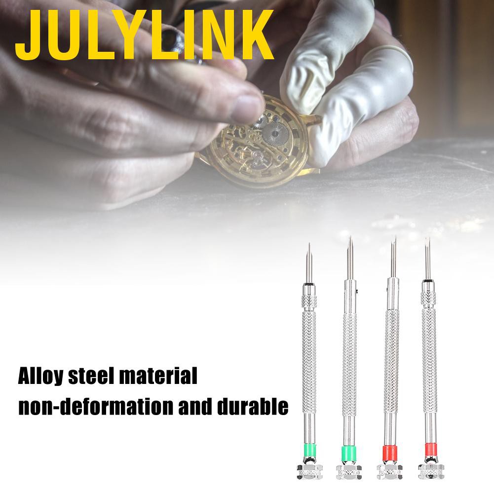 Bộ 4 Tua Vít Sửa Chữa Đồng Hồ Bằng Hợp Kim Thép