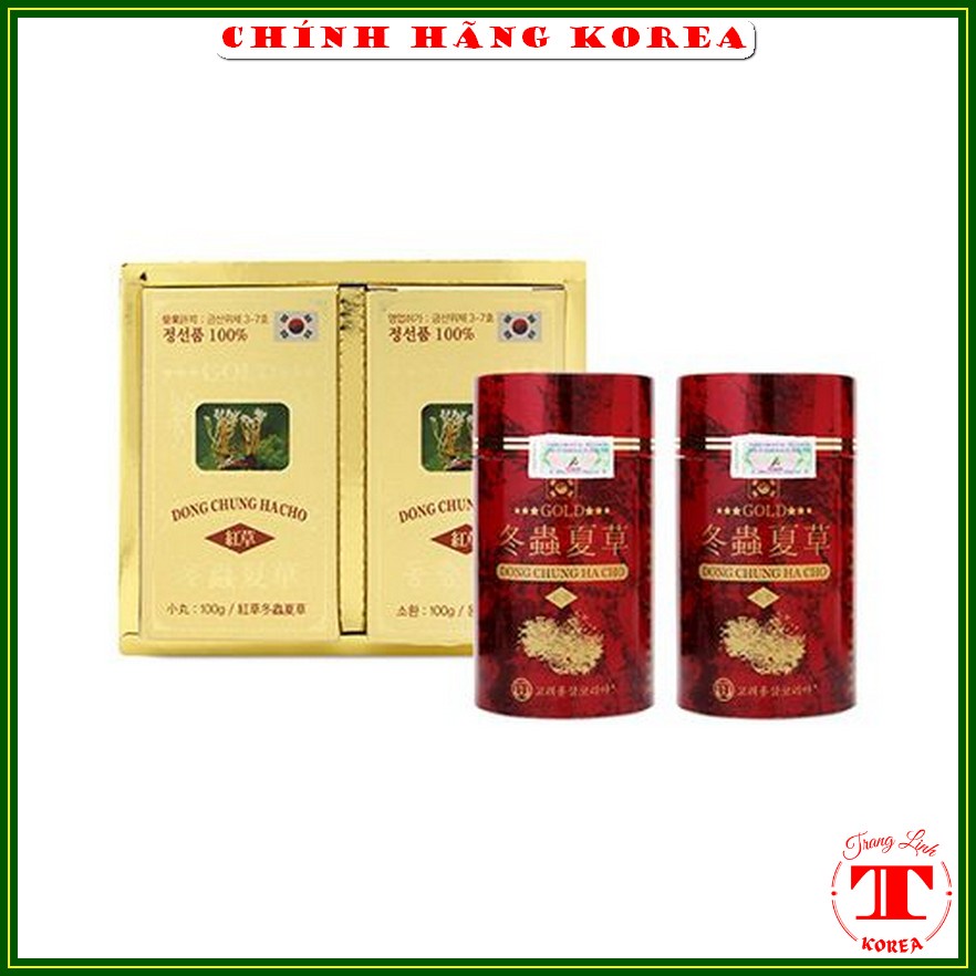 Viên đông trùng hạ thảo Kimsan, hộp 2 lọ - Đông trùng hàn quốc thượng hạng - tranglinh