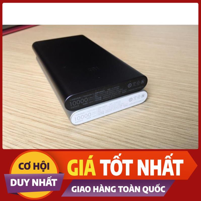 Sạc dự phòng Xiaomi gen 2 (2 cổng) 10.000 mAh (hàng chuẩn)