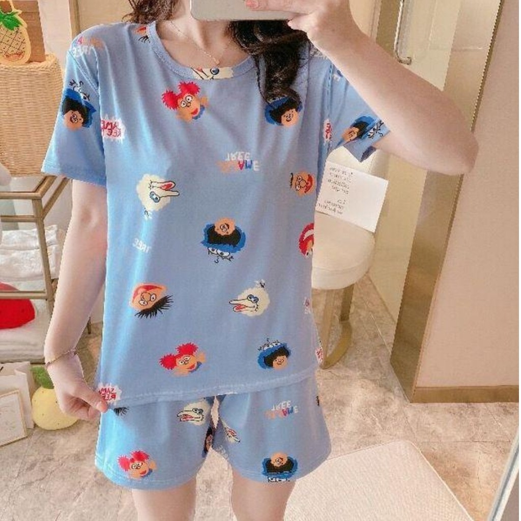 [ Mã WASTAPR giảm 10K đơn 50K] [Hàng Quảng Châu] Bộ Đồ Ngủ Nữ Họa Tiết Hoạt Hình Siêu Cute Dễ Thương Cho Nữ[Mua 5 tặng 1 | BigBuy360 - bigbuy360.vn