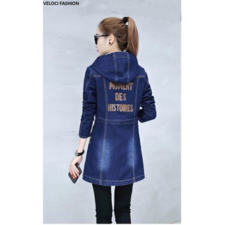 CAO CẤP Áo Khoác Jean Nữ 3871