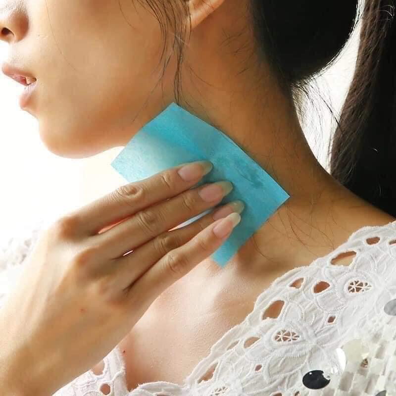 Hộp 50 miếng giấy thấm dầu nội địa Trung