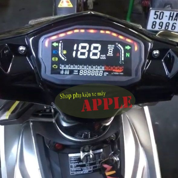 Đồng hồ điện tử DUCATI  - đồng hồ đo tốc độ xe Ducati màn hình LCD siêu chất - A2098