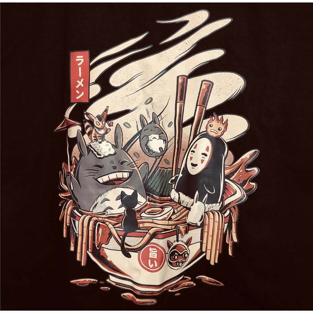 Áo phông unisex áo thun nam nữ URBAN FOX Ramen Totoro cotton form rộng Local Brand