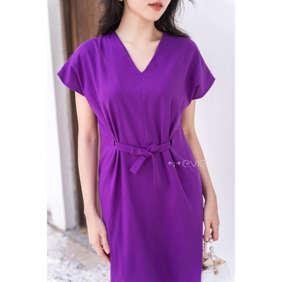 Đầm Evie Zosa_Linen tím