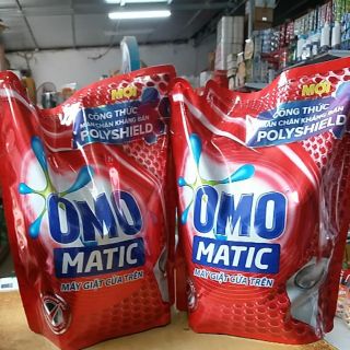 Combo 2 túi nước giặt Omo matic cho máy giặt cửa trên 2,6l.