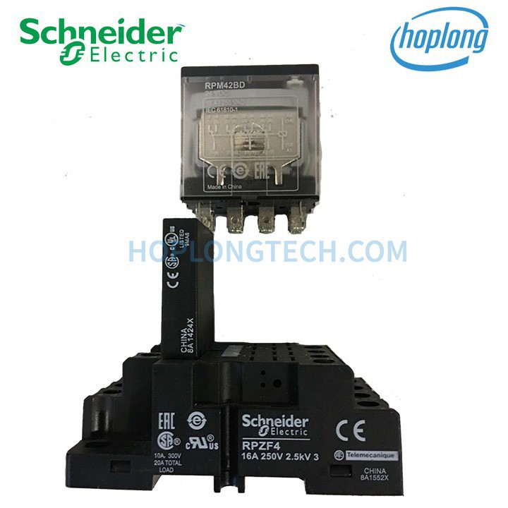 [CHÍNH HÃNG] RPM42BD Relay Schneider 15A có LED chỉ thị