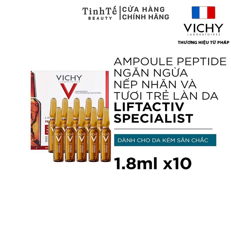 [ FMCGM100 - 10% tối đa 100K ĐH 500K]Dưỡng Chất Peptide-C Cô Đặc VICHY Liftactiv Specialist Peptide-C Anti-Ageing 1.8ml