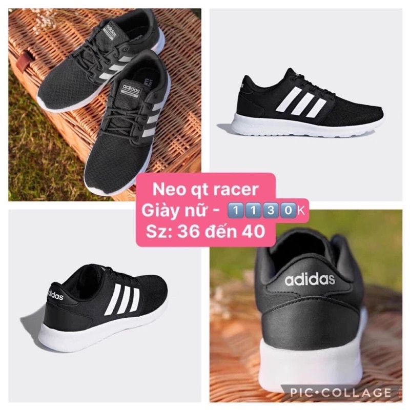 Giày Adidas nữ màu đen cực đẹp và êm, nhẹ, Size 36 hàng Auth
