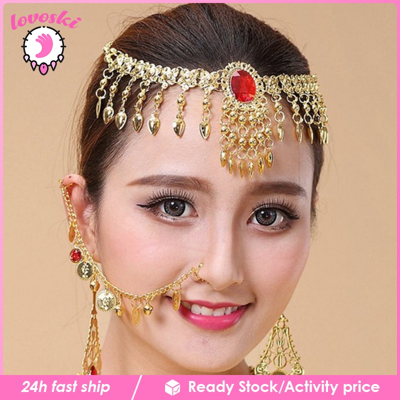 [Lovoski] Trang Sức Múa Bụng Ấn Độ