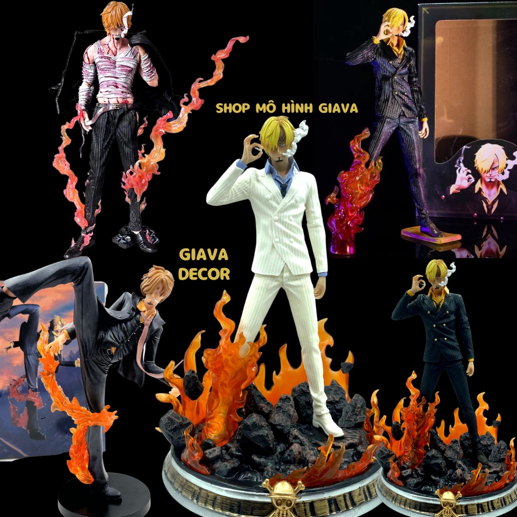 Mô Hình Sanji Áo Đen và Trắng Truyện One Piece từ 24cm tới 37cm Mô Hình Figure Vua Hải Tặc