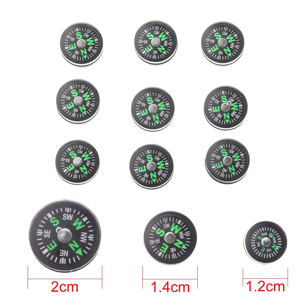 Bộ 10 la bàn định vị mini bằng nhựa chất lượng cao dùng khi đi cắm trại