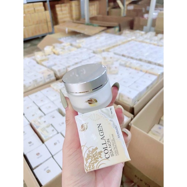 Kem dưỡng trắng da mặt tinh chất  collagen sữa non Femmiu