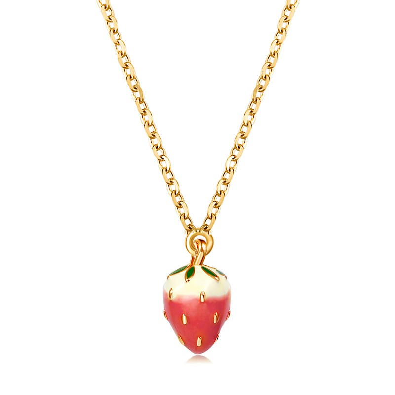 Lovely Strawberry Fruit Necklaces For Women