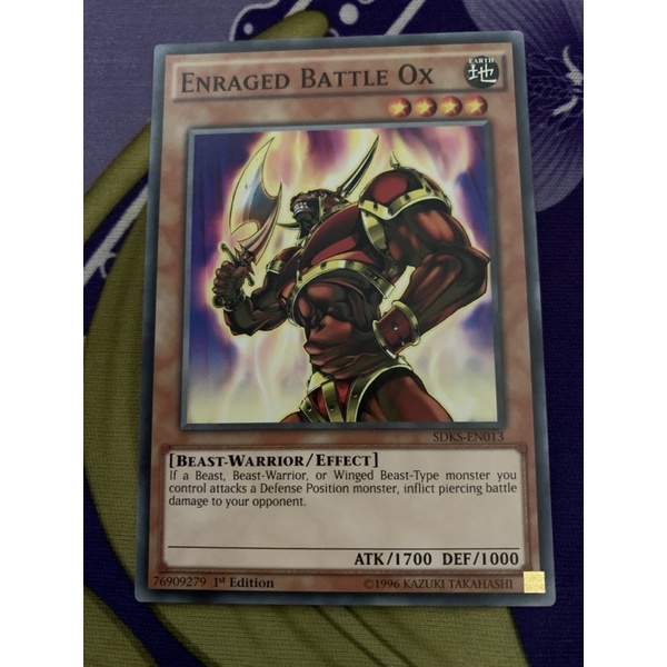 Tên thẻ bài yugioh: Enraged Battle Ox