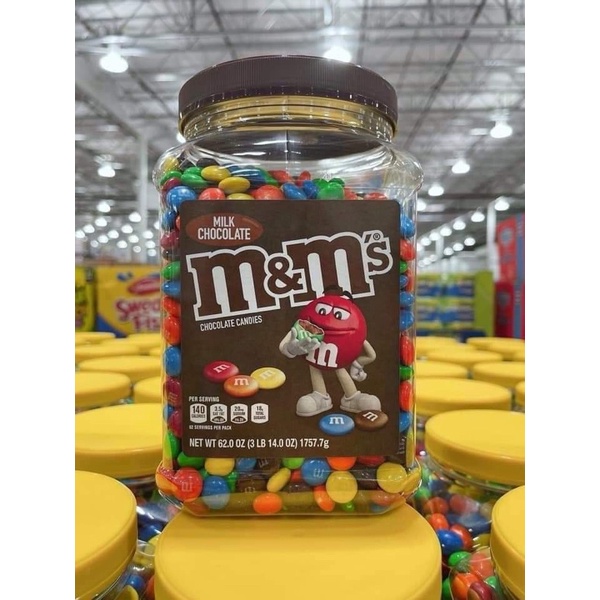 Socola sữa M&amp;M Chocolate candies 1,8kg