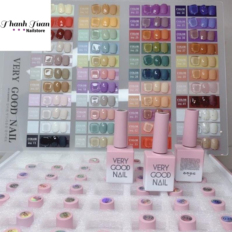Set sơn gel Very Good nail 60 chai chính hãng tặng kèm base top  - Phụ kiện đồ nail
