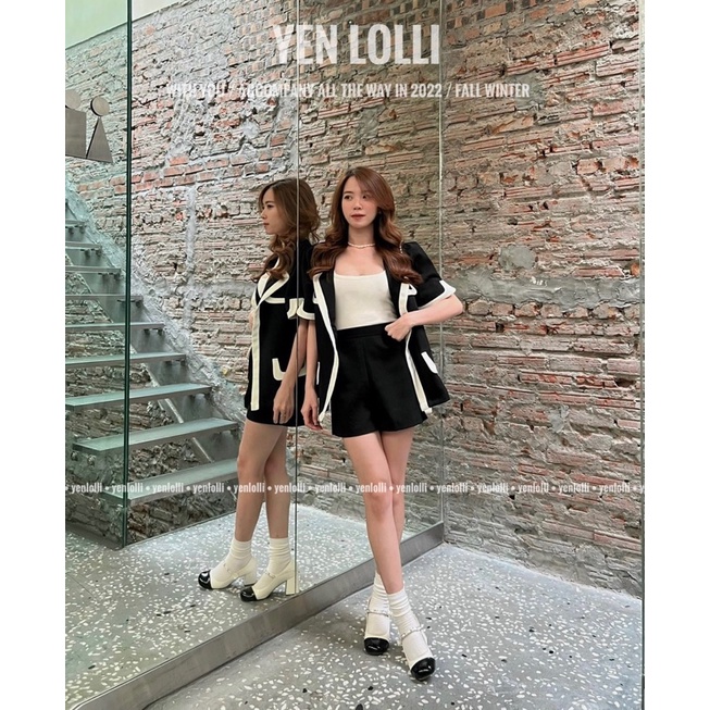 SET ÁO BLAZER NGẮN TAY KÈM QUẦN SIÊU HOT HÀNG THIẾT KẾ | BigBuy360 - bigbuy360.vn
