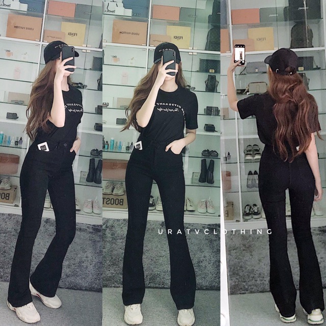 [CÓ SẴN - ẢNH THẬT] Quần loe trơn dài ZRA