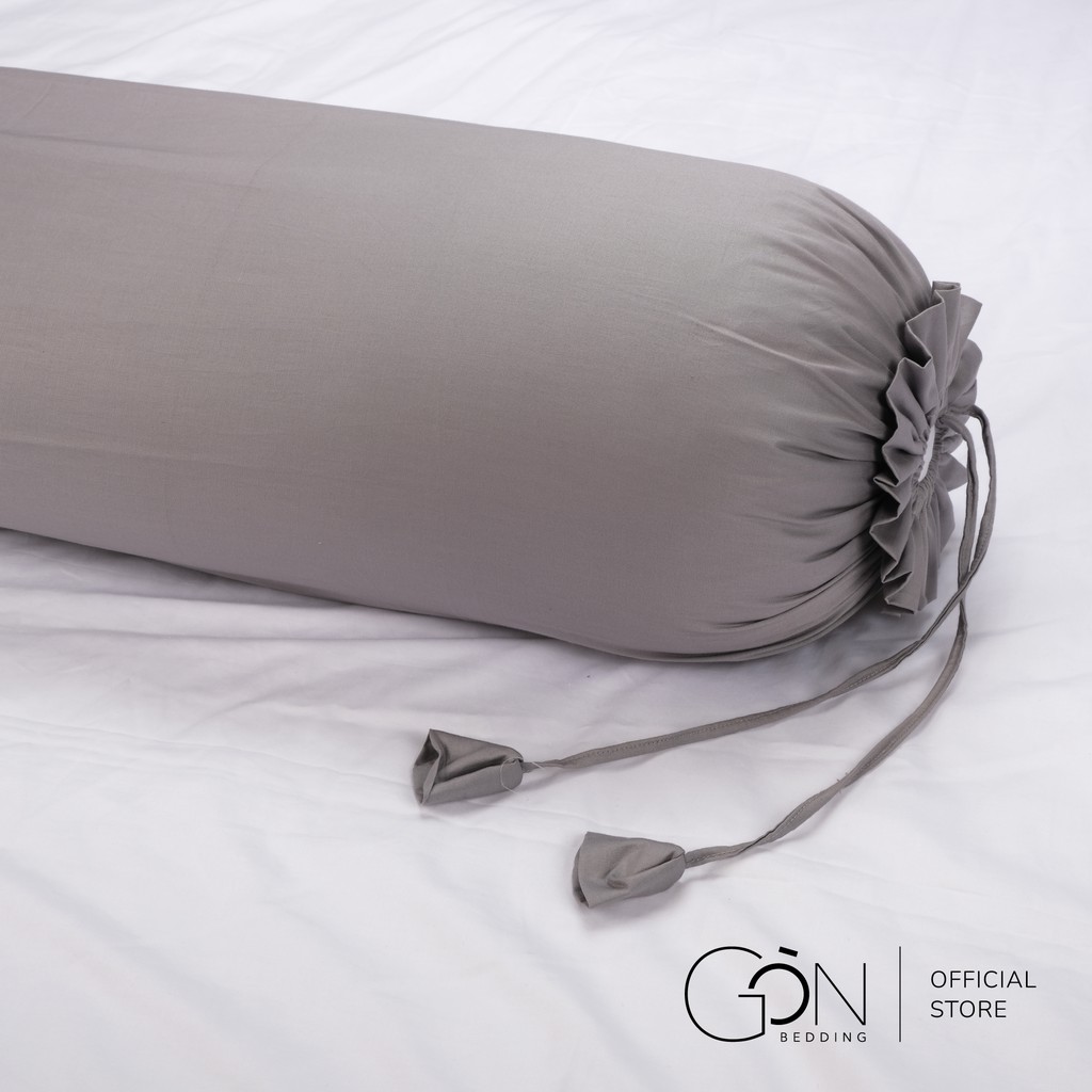 [Nhiều màu] Vỏ Gối Ôm Gòn Bedding Cotton Satin Hàn Quốc Màu Trơn 35x100