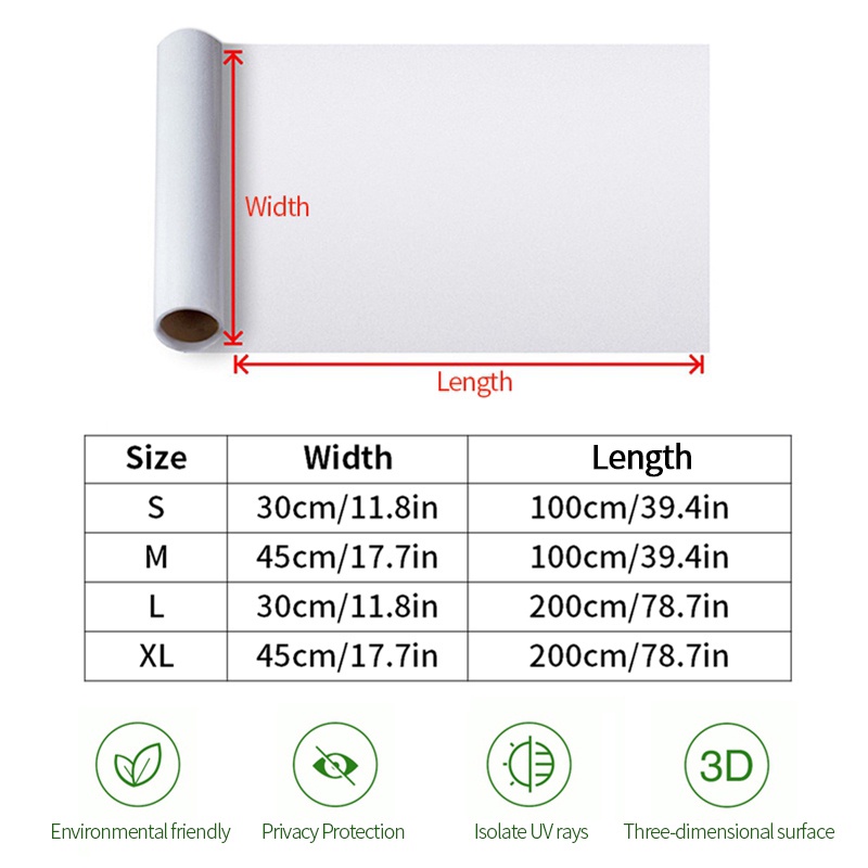 Miếng Dán Cửa Sổ Kính Họa Tiết Cầu Vồng 3D Dễ Thương