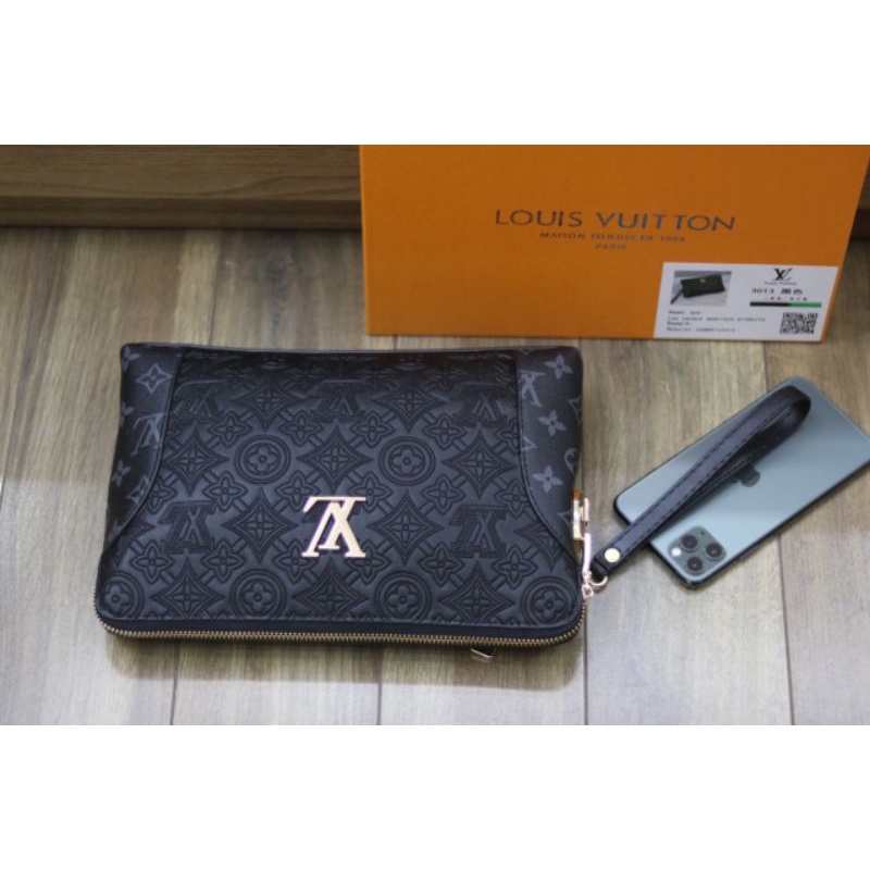 Túi cầm tay nam&amp;nữ LV sz26cm có khóa số cực xịn fullbox