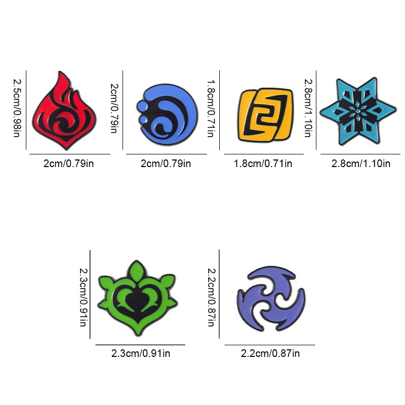 Trâm Cài Áo Phong Cách Anime Độc Đáo