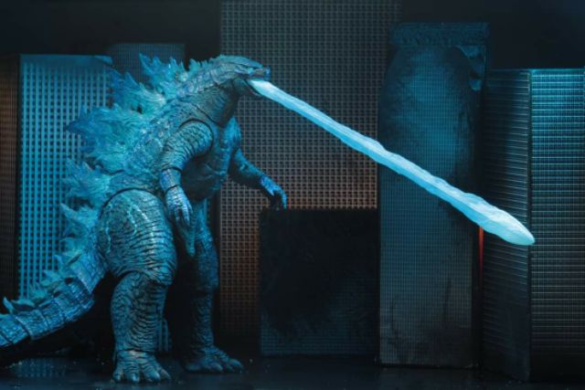 Mô hình đồ chơi khủng long Godzilla 2019. dạng phung tia laser. .