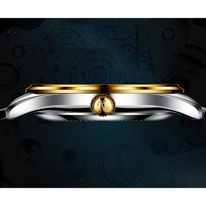 Đồng hồ nam chính hãng KASSAW K867-2 Kính sapphire ,chống xước,Chống nước ,BH 24 tháng,Máy cơ (Automatic) ,dây kim loại