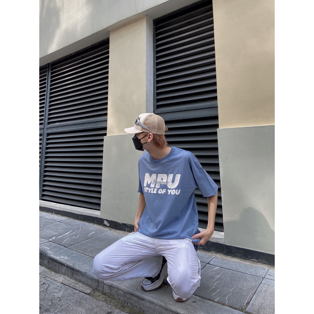Áo Thun Unisex Morpheus màu Xám Xanh 100% Cotton - Local Brand Chính Hãng