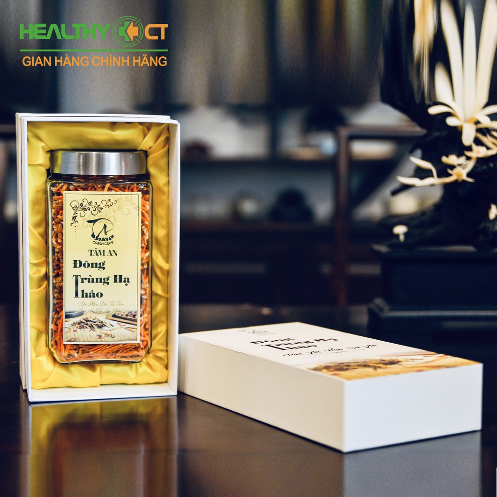 Đông Trùng Hạ Thảo Tâm An hộp 50g loại 1 - dược chất cao ( TẶNG GÓI DÙNG THỬ) | BigBuy360 - bigbuy360.vn