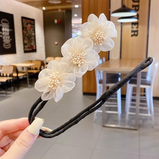 Dụng Cụ Búi Tóc Đính Hoa Vải Cho Nữ (xả kho)