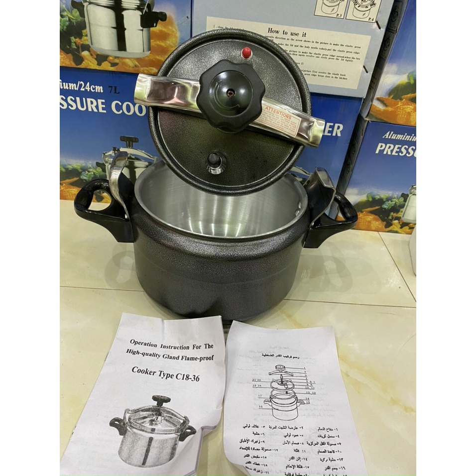 nồi áp suất đun gas,HỢP KIM VÂN ĐÁ,5L,7L