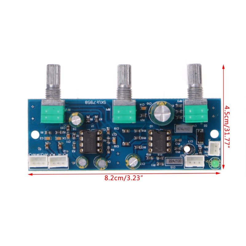 Bảng Mạch Khuếch Đại Âm Thanh LI NE5532 DC12-24V 2.1CH / Pre-A