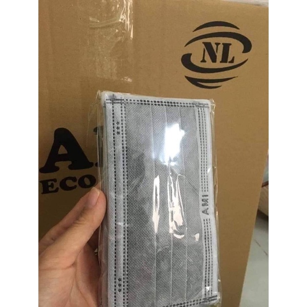 KHẨU TRANG KHÁNG KHUẨN AMI 4 LỚP CHUẨN HÃNG (HỘP 50 CÁI)