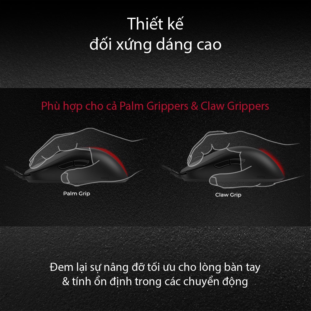 [MỚI] Chuột gaming Esports BenQ ZOWIE ZA12-C (M) cảm biến 3360 với cáp Paracord, bánh lăn 24 nấc