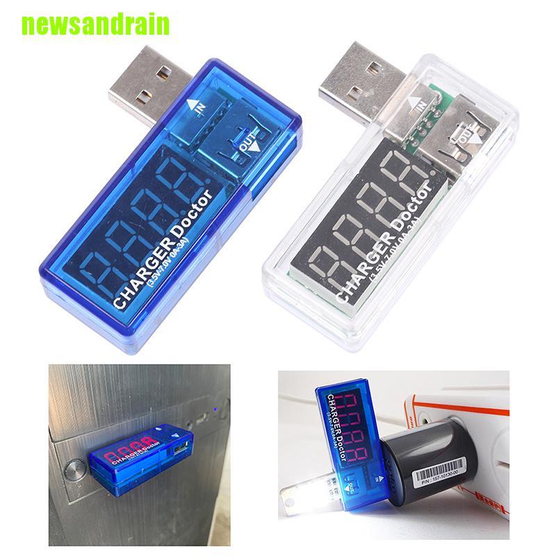 Usb Đo Dòng Điện Mini Sạc Điện Thoại Di Động Tiện Dụng