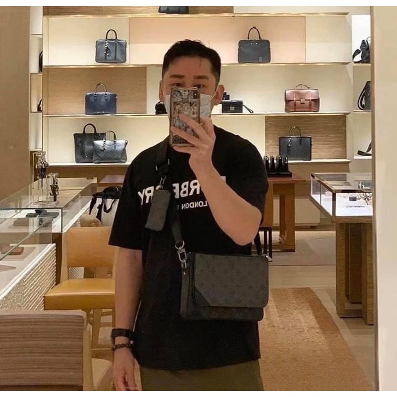 Túi đeo chéo nam set 2in1 Lv Trio Super fullbox