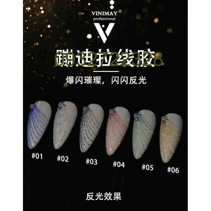 gel nhện vinimay siêu sáng 6 màu